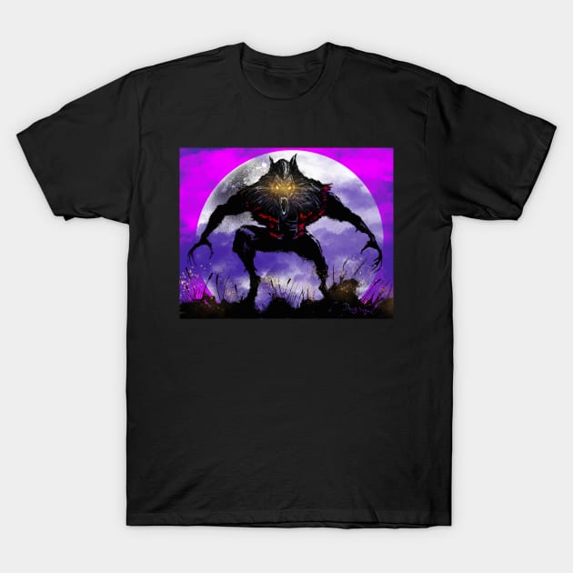 Werewolf Retro T-Shirt by DougSQ